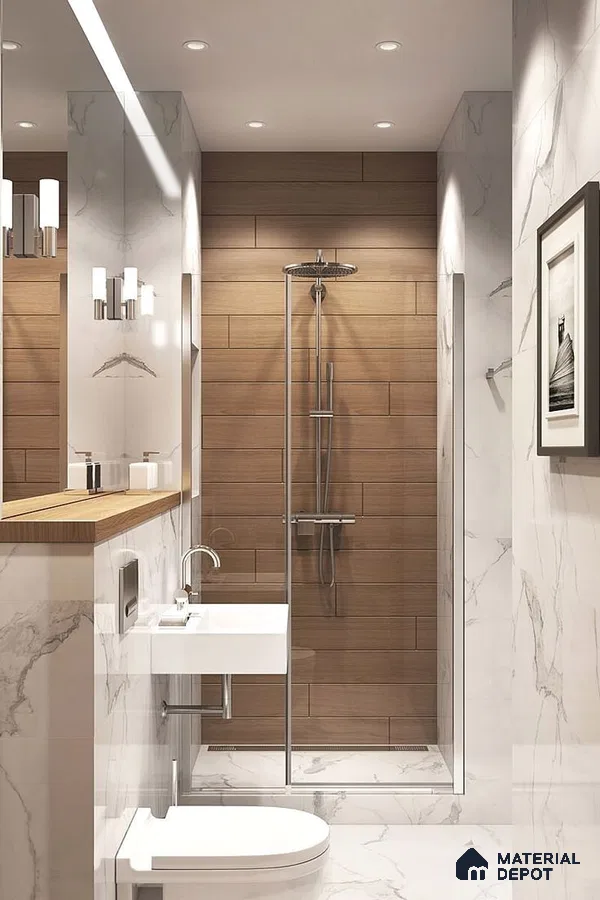 A bathroom with a large tub in the middle of the room and two sinks and two sinks on the wall next to a bathtub in front of a bathtub next to a window in a room filled with